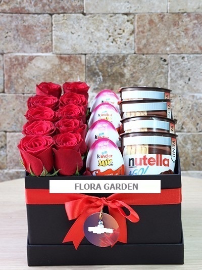 Kutu İçerisinde Gül-Kinder-Nutella-048